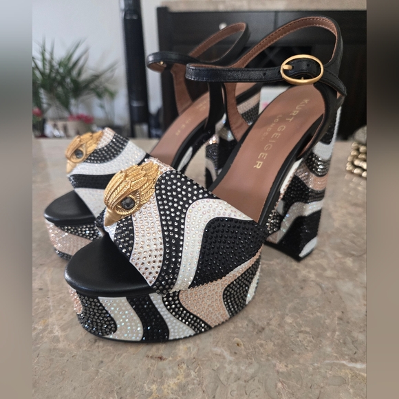Kensington Platform Sandals by Kurt Geiger London.  Size 36 - US 6 - Picture 4 of 13